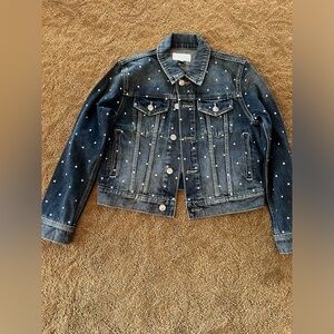Current Elliott Studded Jean Jacket
